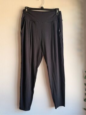 Vuori Ribbed Wide Waistband Lounge Pants Charcoal Size M